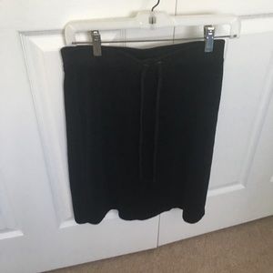 Juicy Couture Size P Black Terry Skirt